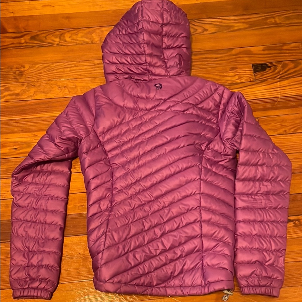 Mountain Hardwear women’s XS Purple Puffer Jacket with Hood - Picture 6 of 8